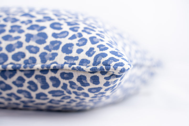 Backyard Bengal Pillow-Cobalt