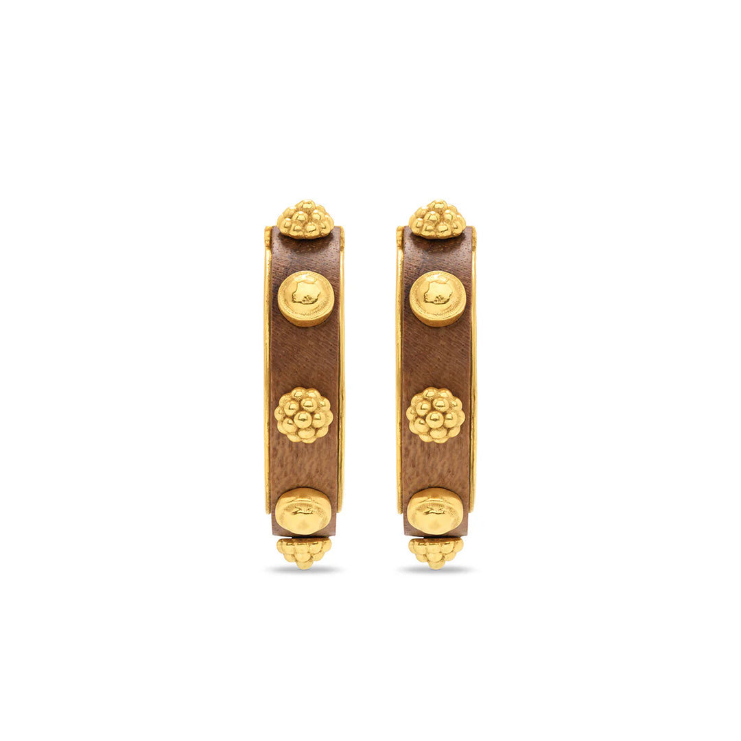 Gaia Hoop Earrings - Teak