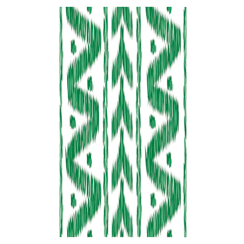 Green Ikat Paper Dinner Napkins- Pack of 25
