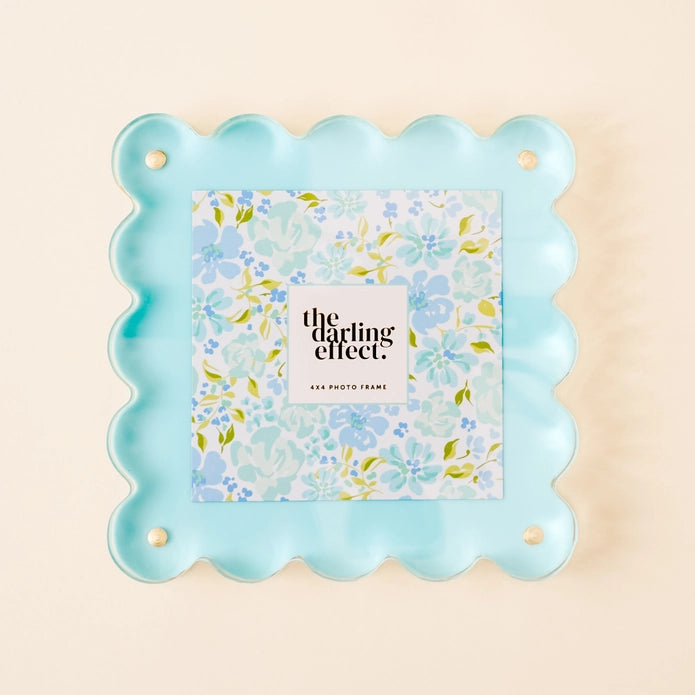 Square Scalloped Acrylic Frame