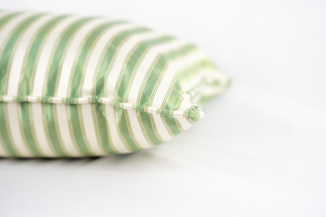 Shirred Stripe Pillow-Bonsai
