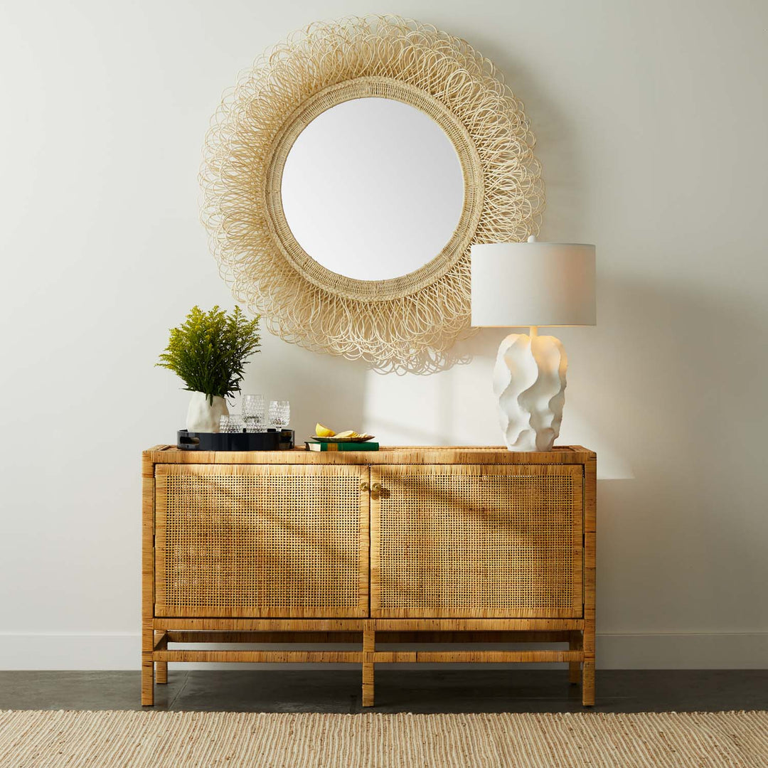 Undulating White Lamp