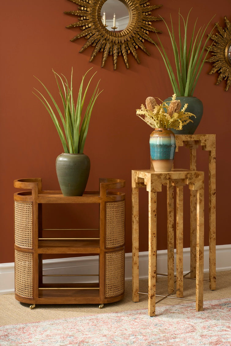 Cane Bar Cart