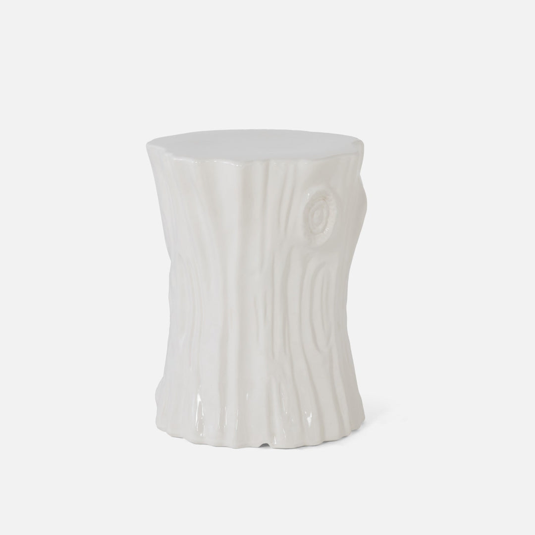White Tree Stump Stool