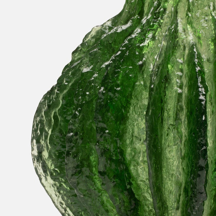 Resin Vase, Green