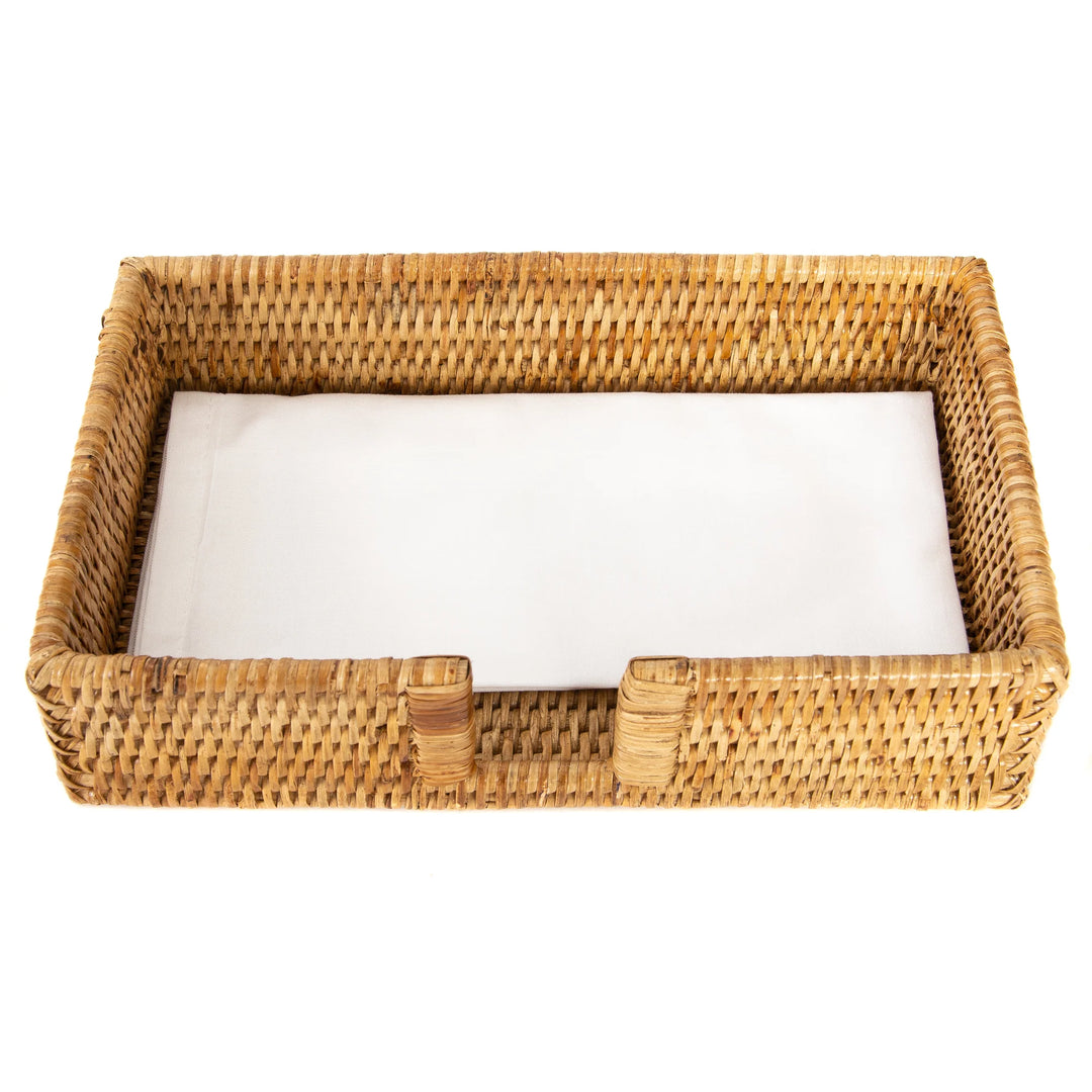 Rattan Guest Towel Napkin Holder