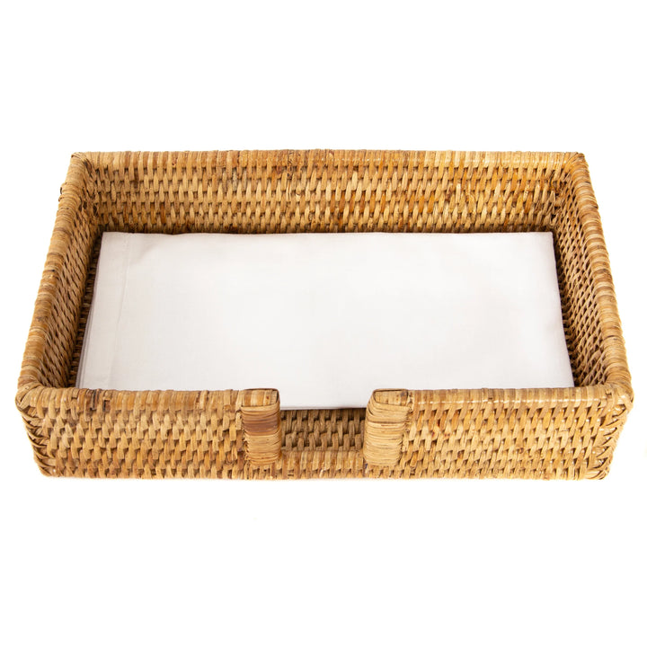 Rattan Guest Towel Napkin Holder
