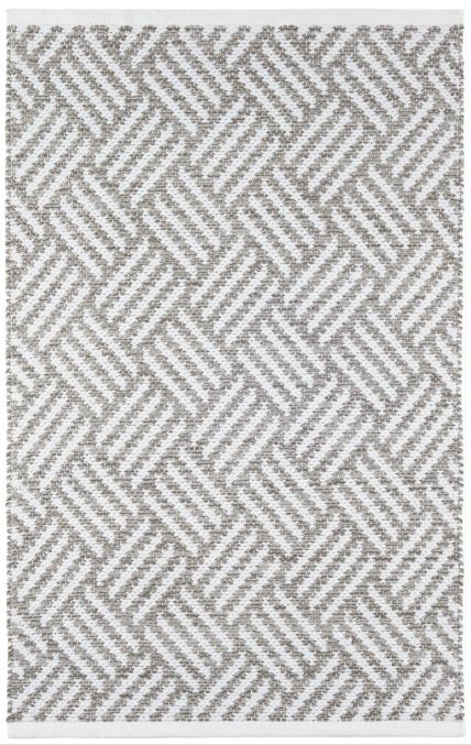 Crisscross Platinum Handwoven Indoor/Outdoor Rug