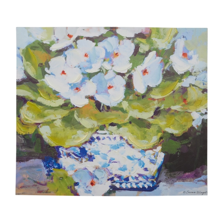 White Floral in Chinoiserie Wall Art
