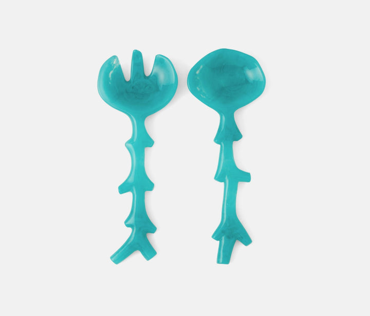Turquoise Resin Serving Set