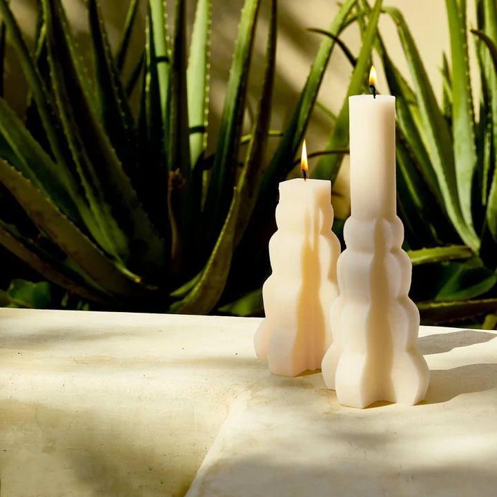Salted Lavender Cinder Citronella Set of 2 Tapers