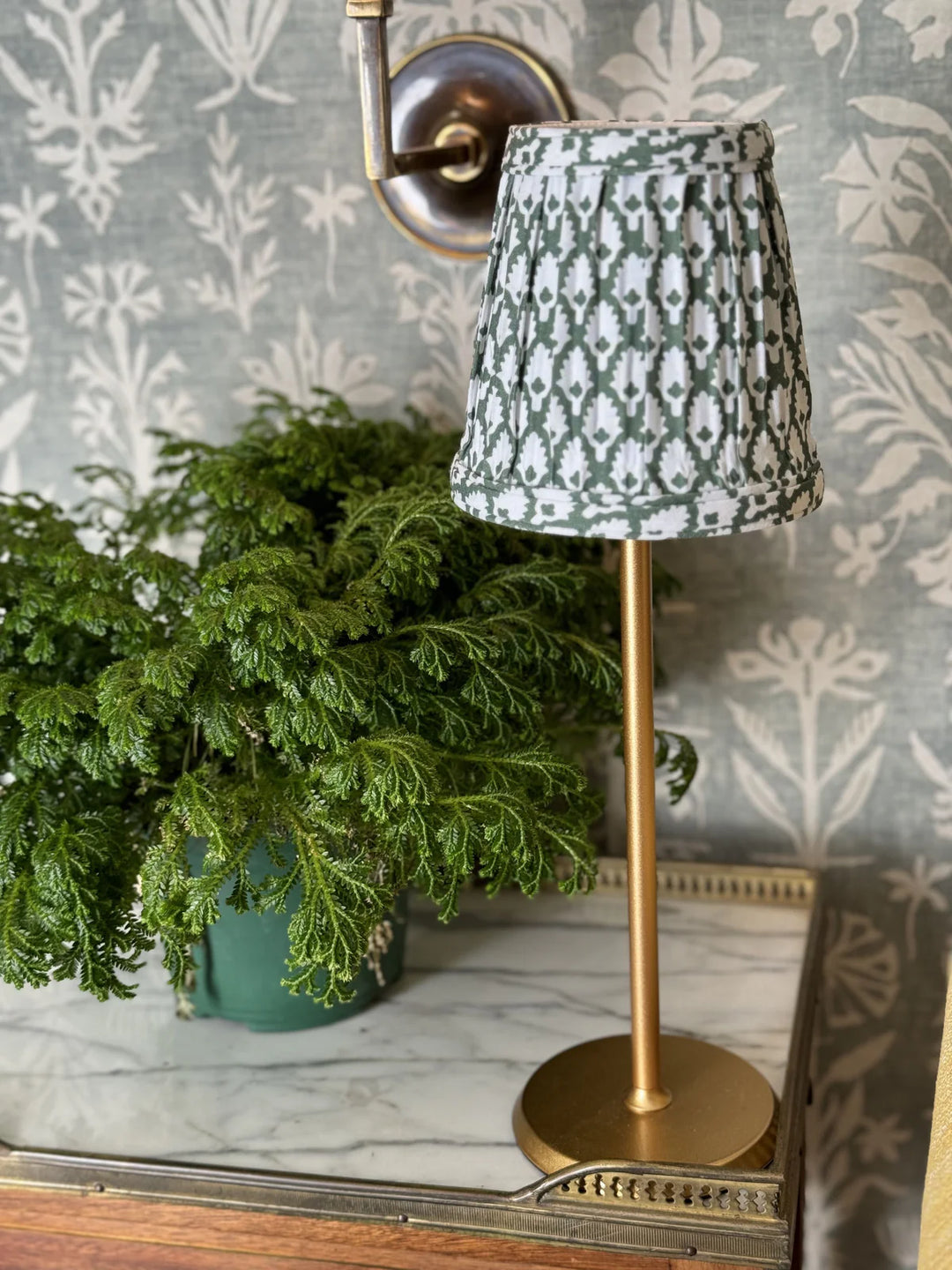 Green Fabric Shade