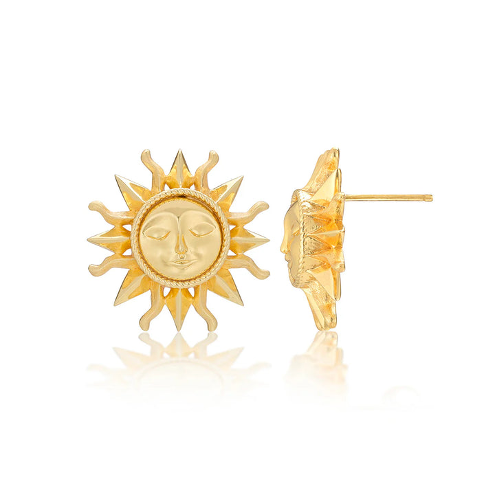 Soleil Stud Earrings, Gold