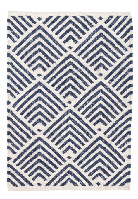 Cleo Navy Handwoven Indoor/Outdoor Rug