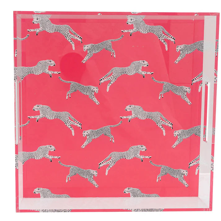 Cheetah Acrylic Tray