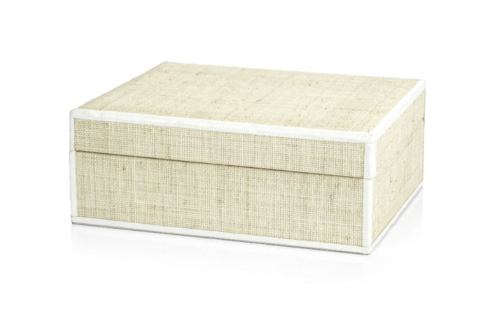 Natural Raffia Box Large