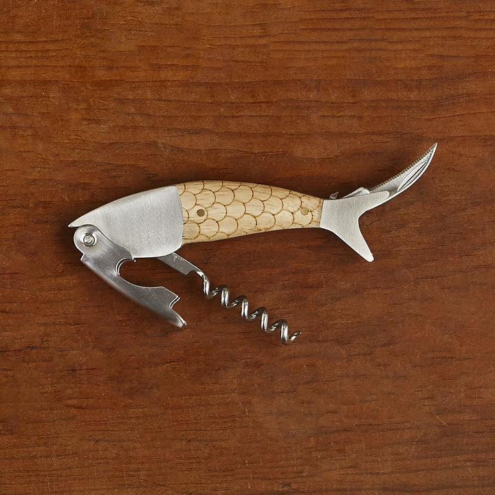 Wooden Fish Bottle Opener