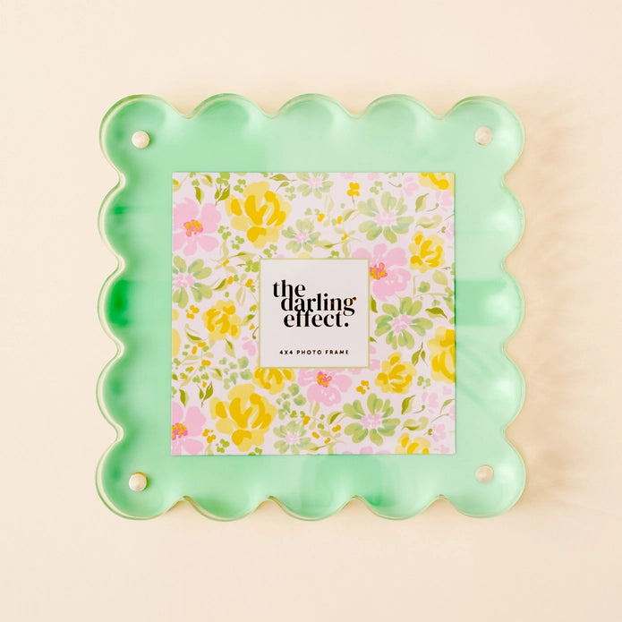 Square Scalloped Acrylic Frame