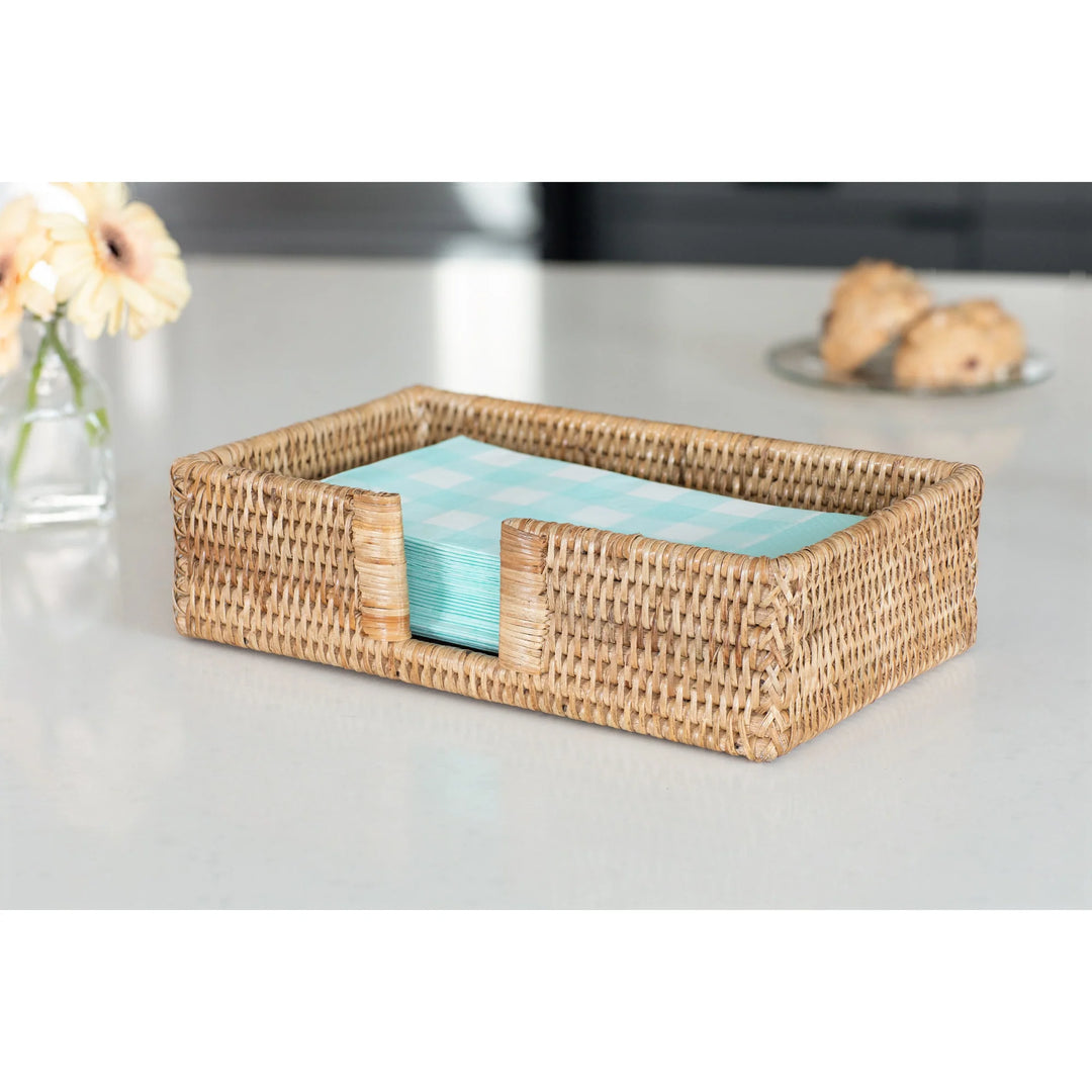 Rattan Guest Towel Napkin Holder