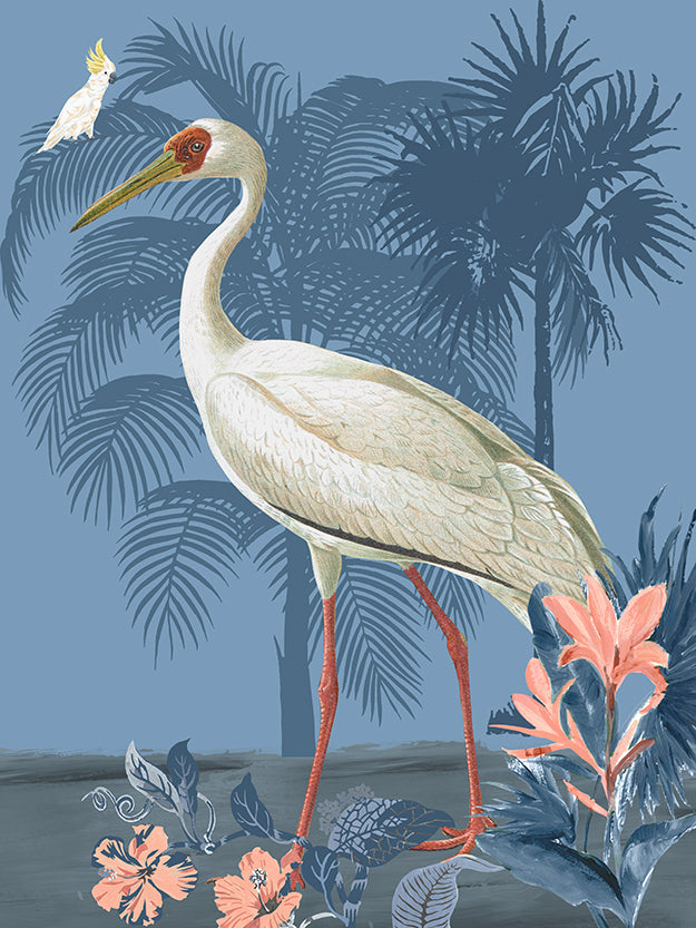 Siberian Crane Acrylic Box Art