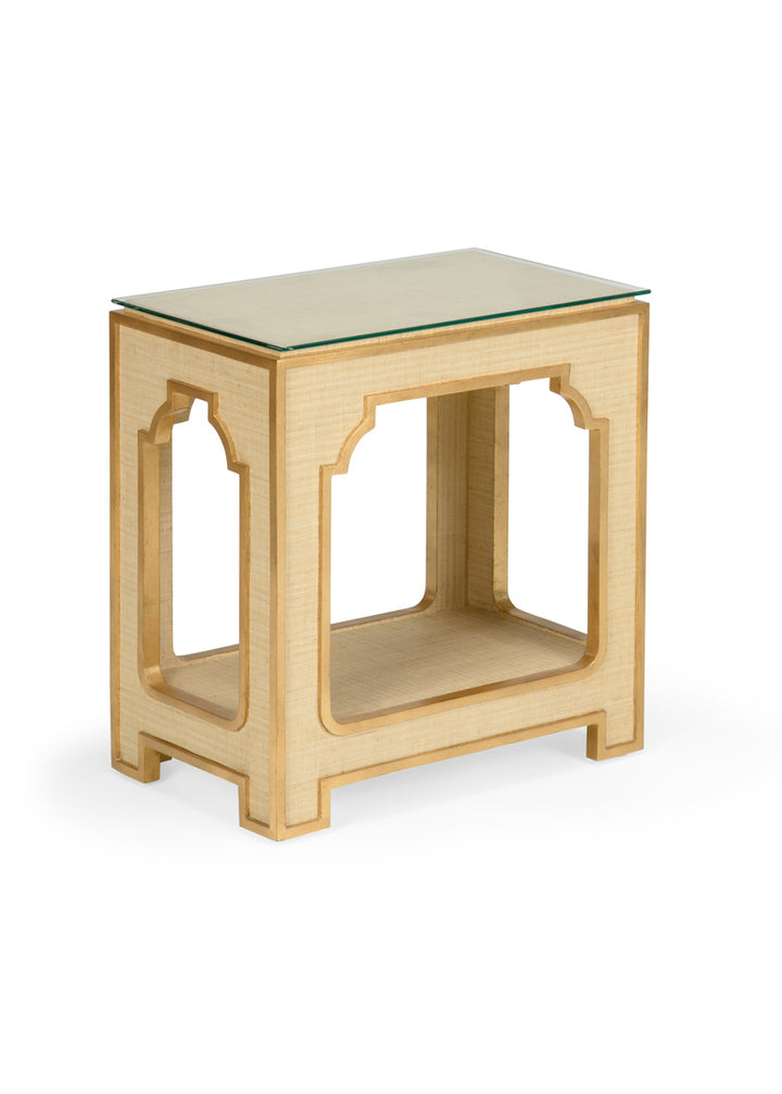 Raffia Side Table