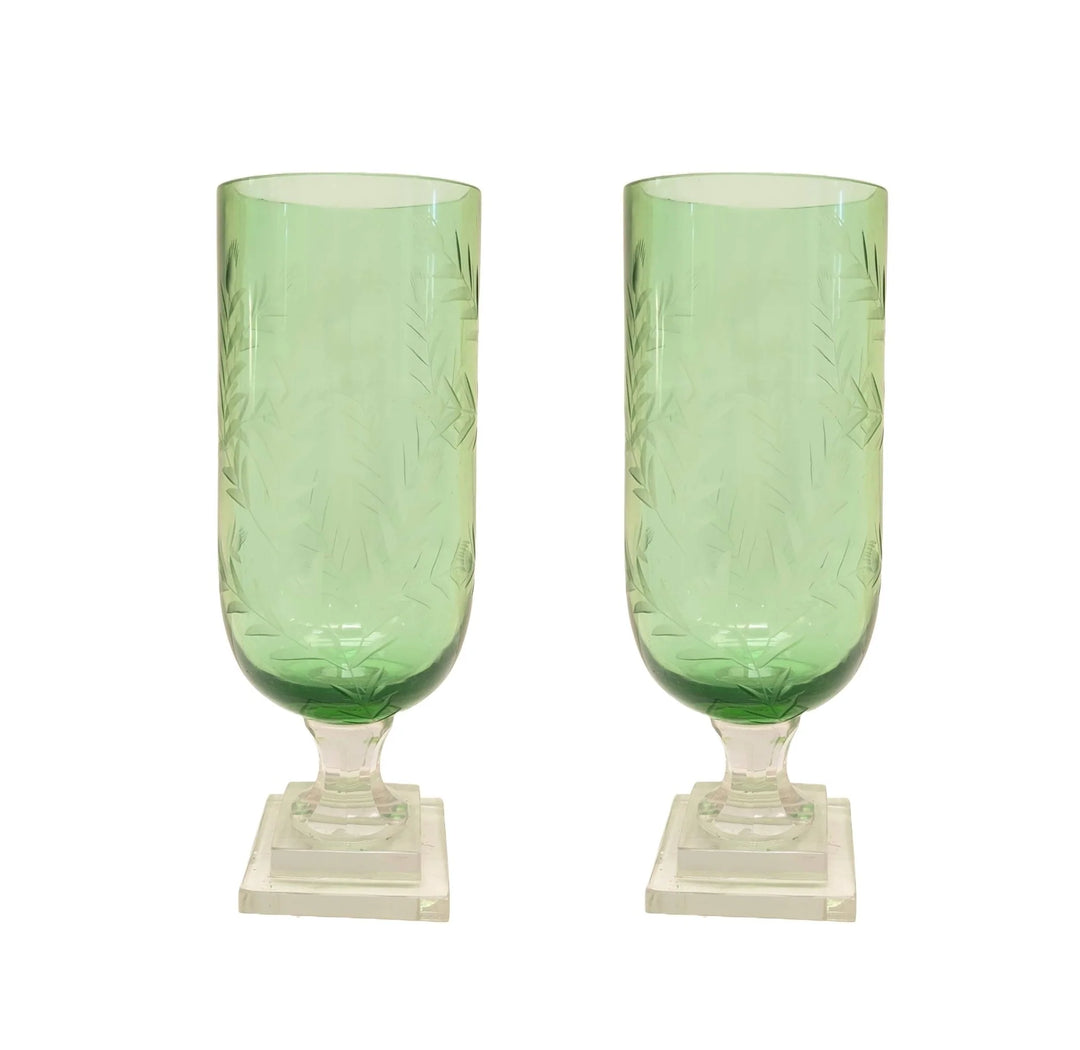 Green Leaf Hurricane Pair