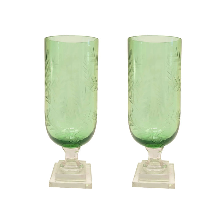 Green Leaf Hurricane Pair