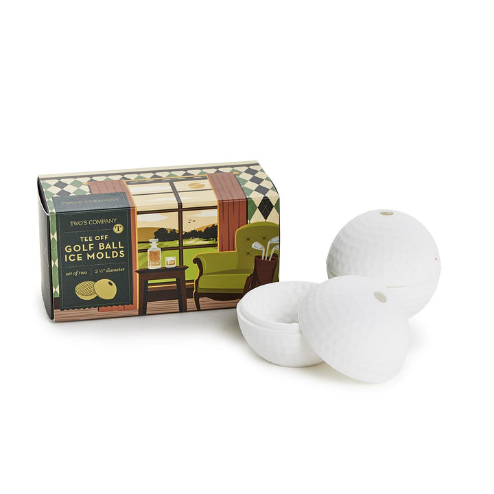 S/2 Golf Ball Ice Mold In Gift Box