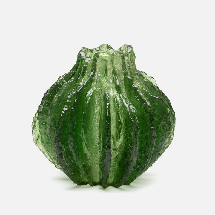 Resin Vase, Green
