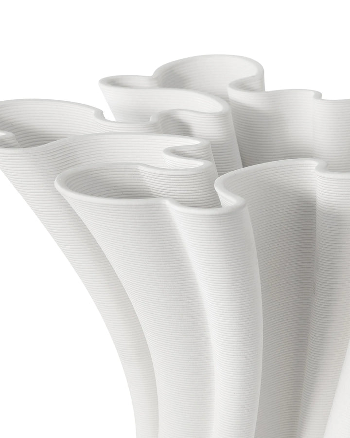 Twist White Vase