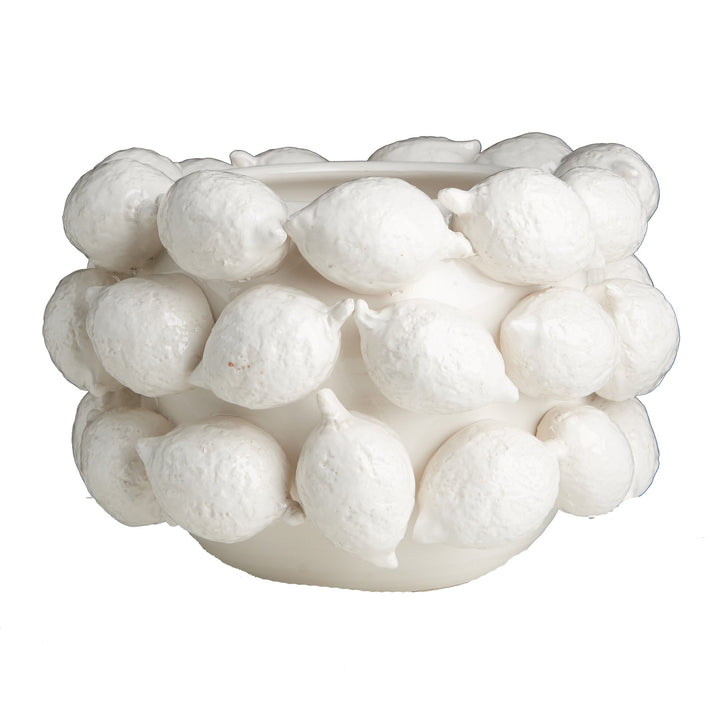 Ceramic Lemon Planter White