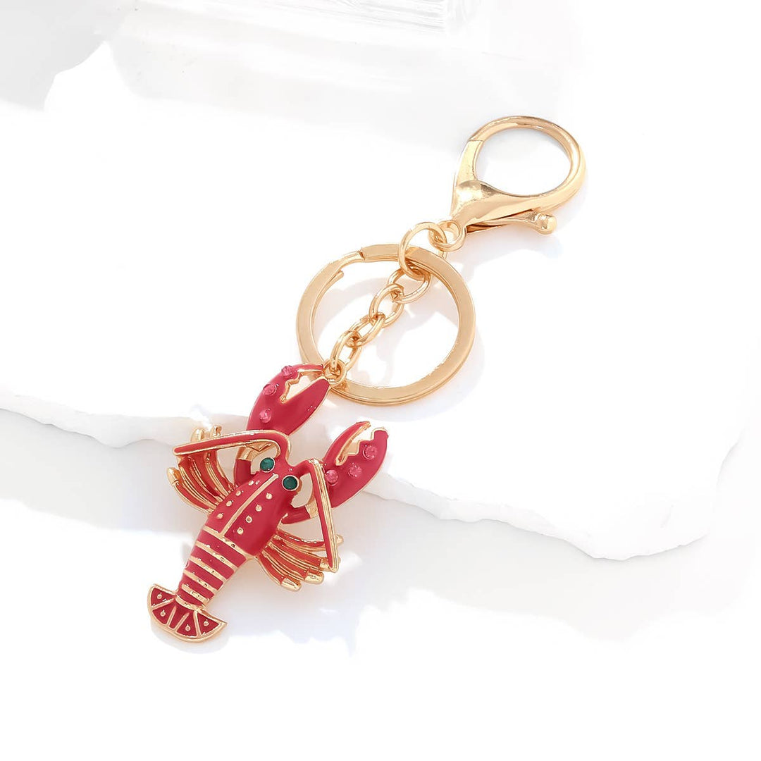 Cartoon Crayfish Bag Charm Keychain