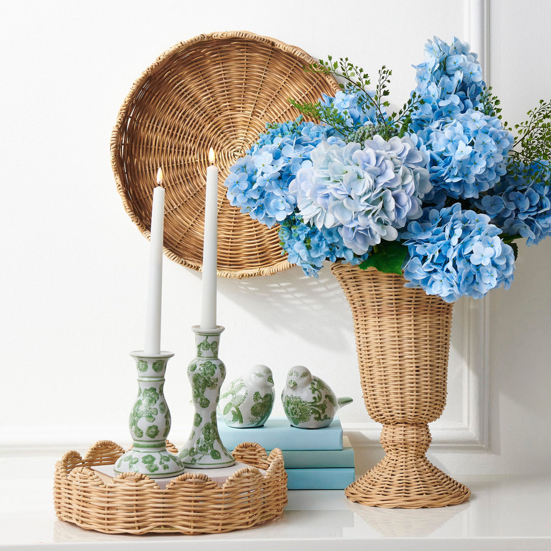Wicker Urn Vase