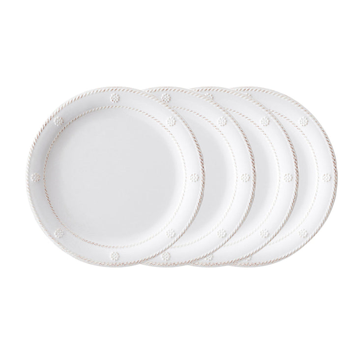 Berry &amp; Thread Melamine Dessert/Salad Plate-Whitewash-Set of 4