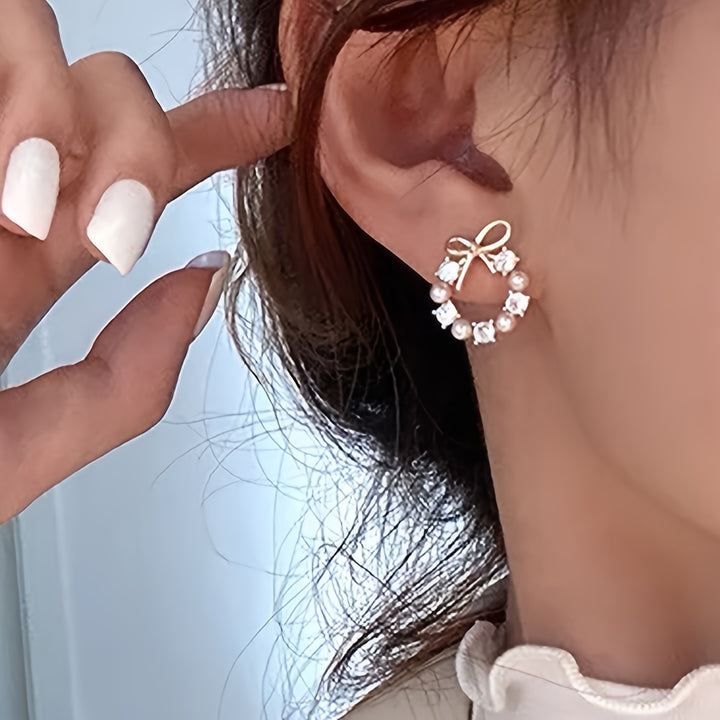 Butterfly Knot Wreath Earrings