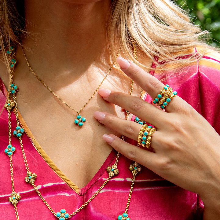 Berry Gem Turquoise Ring -  8