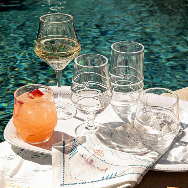 Amalia Clear Acrylic Wine Glass-Set of 4