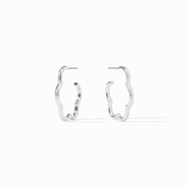 Gardenia Hoop - Silver Small