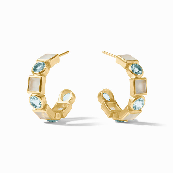 Jolie Hoop- Aquamarine Blue