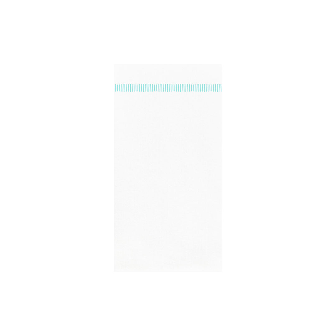 Papersoft Napkins Fringe Aqua Guest Towel - Pack of 20