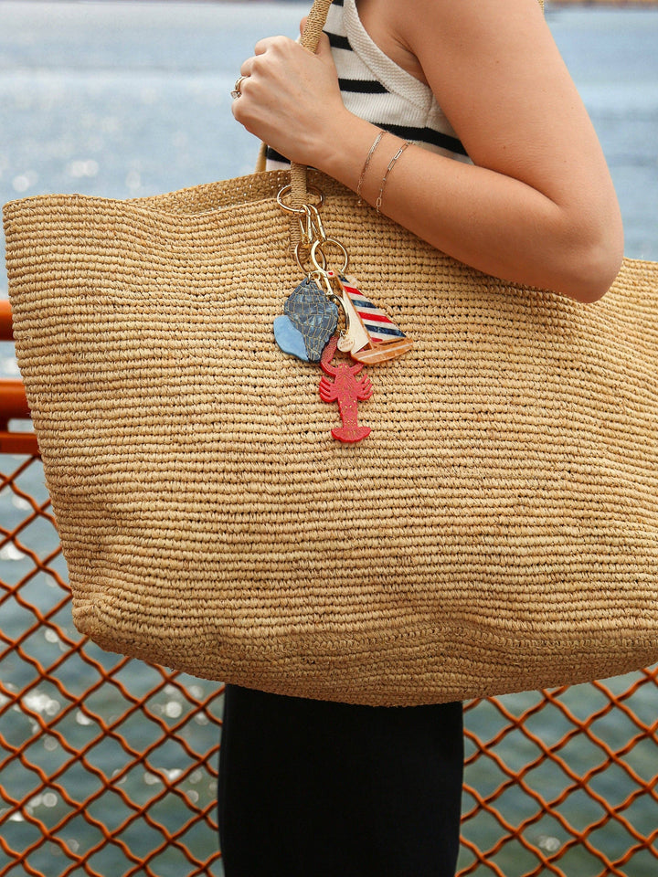 Sailboat Bag Charm Keychain