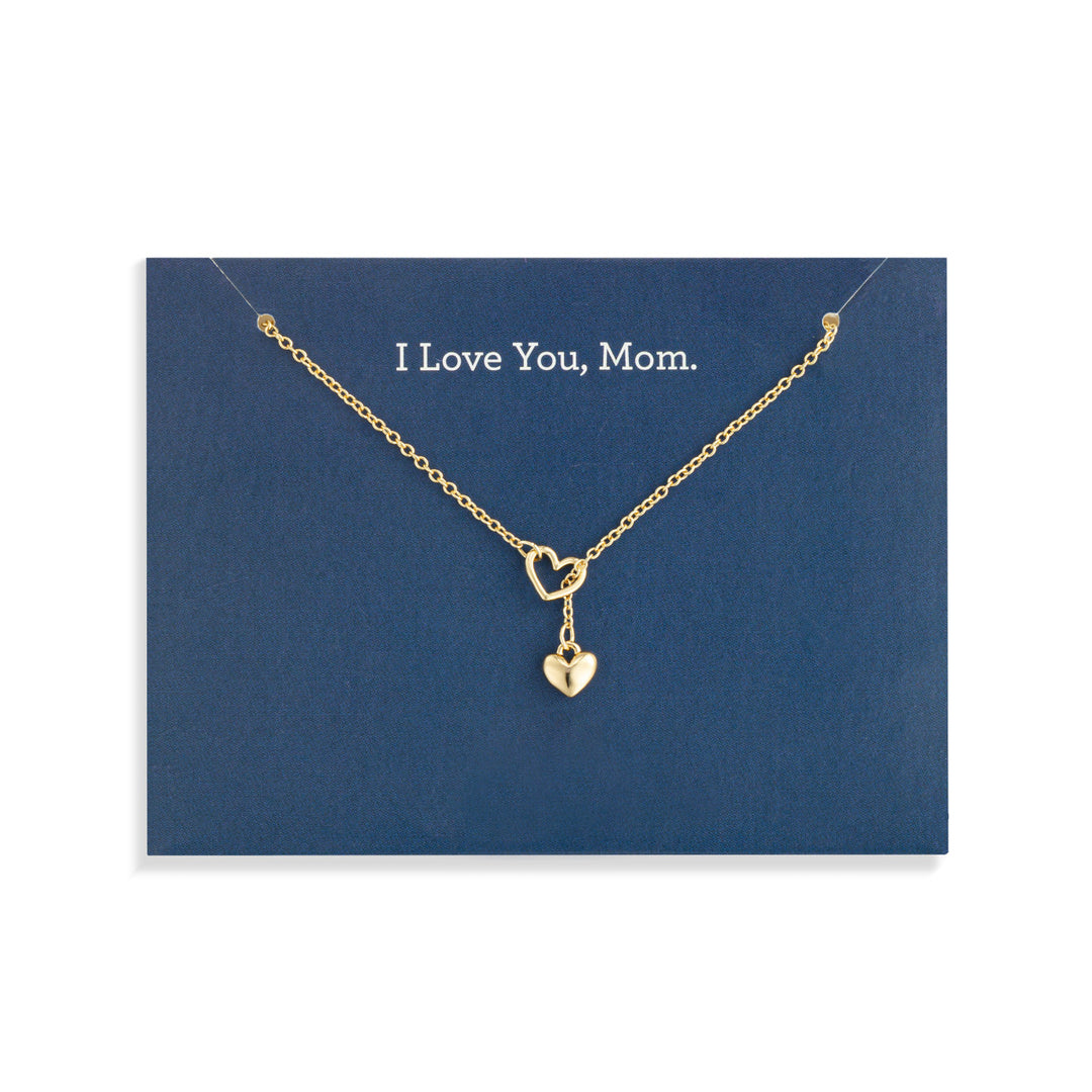 Love You Mom Heart Necklace