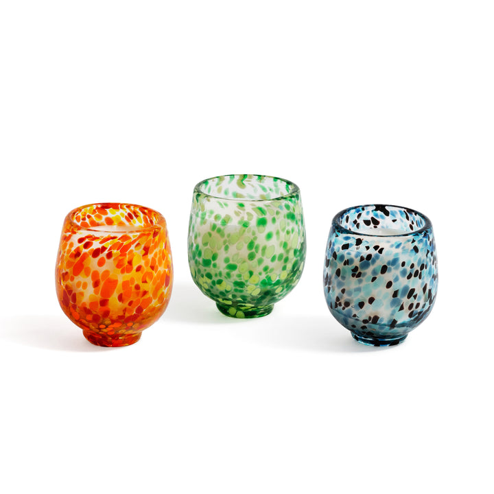 Speckled Glass Candles