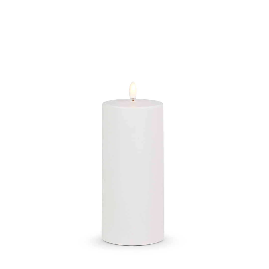 Outdoor White Pillar Candle