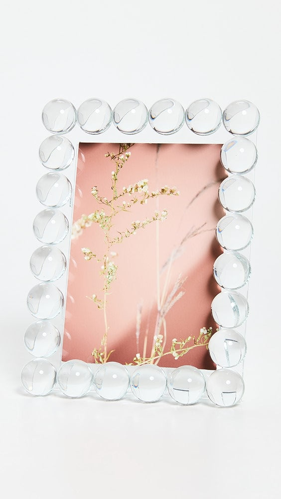 8x10 Crystal Glass Frame Single Bubble