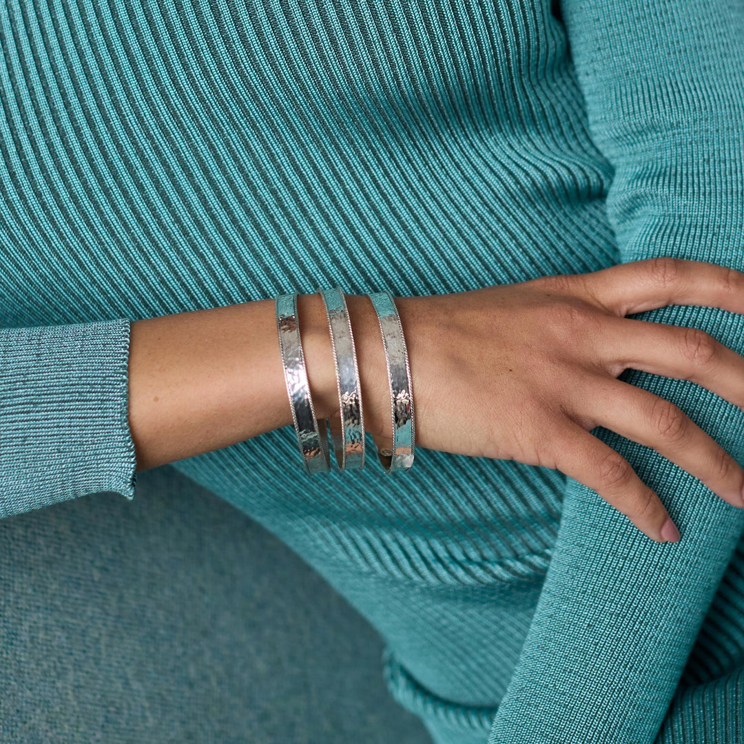 Savoy Bangle - Silver Small