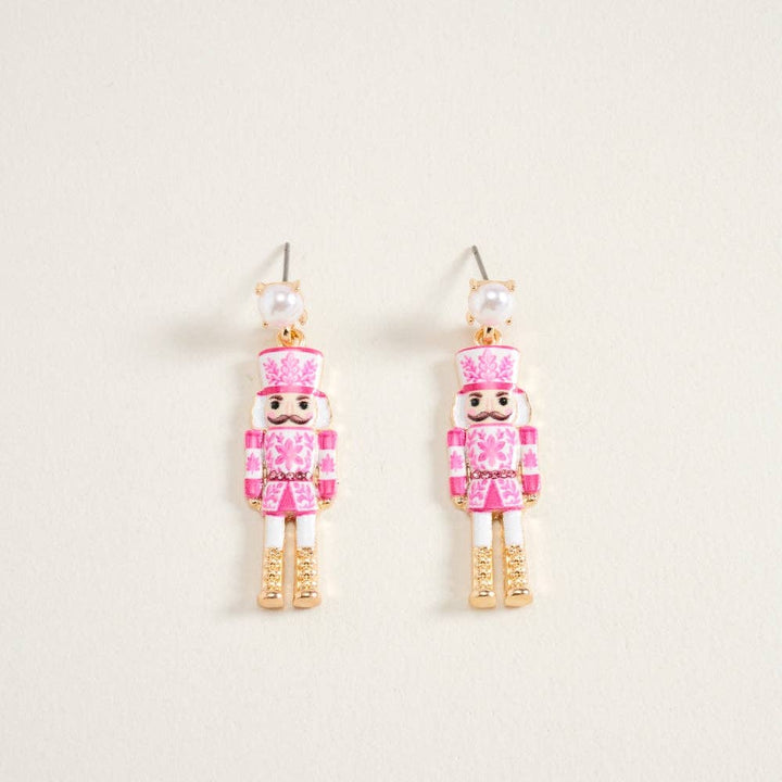 Pink Nutcracker Earrings