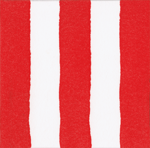 Cafe Stripe Red Paper Linen Luncheon Napkins