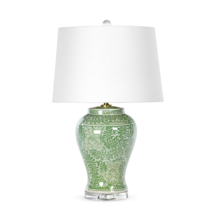 Faye Ceramic Table Lamp Green