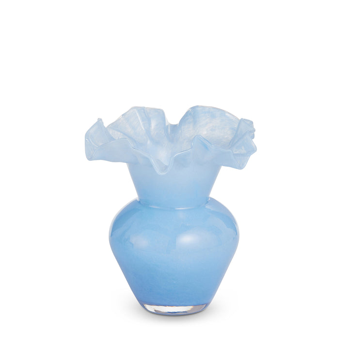 Glass Ruffle Vase